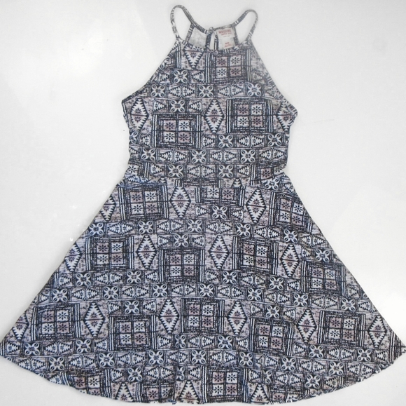 Mossimo Tribal Print Halter Racerback Dress Medium - Picture 7 of 7